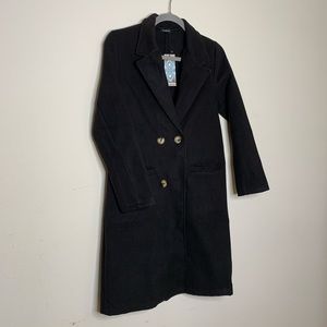 Black coat Boohoo